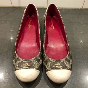 Coach leather flats